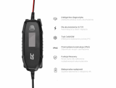 Green Cell Charger for accumulators 6V 12V 4A with diagnostics function 6/12 V Čierna