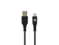 Tellur Green Data cable USB to Type-C 3A 1m nylon black