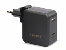 Univerzální adaptér GEMBIRD NPA-PD60-01 pro notebook, Type-C PD, USB, 60W