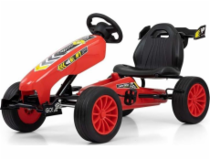 Detská šliapací motokára Go-kart Milly Mally Rocket červená