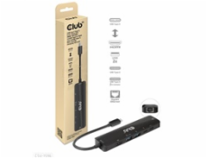 Club3D hub USB-C, 6-in-1 Hub s HDMI 8K30Hz, 2xUSB Type-A, RJ45 a 2xUSB Type-C