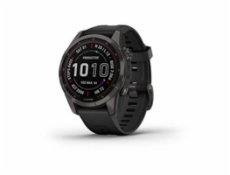 GARMIN chytré sportovní GPS hodinky fenix 7S PRO Sapphire Solar, Grey DLC Titanium / Black Band