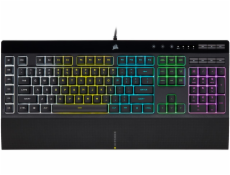 Corsair herní klávesnice K55 RGB PRO, 5Z RGB, Rubber Dome