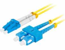 Sm Sc / Upc-Lc / Upc Duplex 3,0 mm 1M žlutý propojovací kabel z optických vláken
