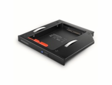 AXAGON RSS-CD12 rámeček pro 2.5  SSD/HDD do DVD slotu, 12.7 mm, LED, hliník
