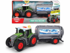 Traktor s přívěsem na mléko FARM 26 cm