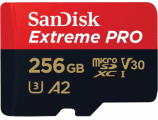 SanDisk microSDXC 256GB Extreme Pro A2 C10 V30 UHS-I U3