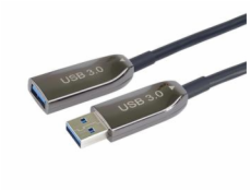 PremiumCord prodlužovací optický AOC kabel USB 3.0  A/Male - A/Female, 20m