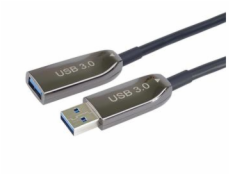 PremiumCord prodlužovací optický AOC kabel USB 3.0  A/Male - A/Female, 25m