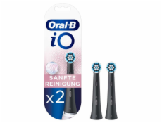 Oral-B iO Aufsteckbürsten Sanfte Reinigung BLACK 2er