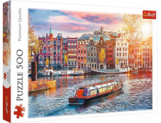 Puzzle 500 dílků v Amsterdamu Nizozemsko