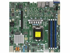 SUPERMICRO MB 1xLGA1151 (Xeon E3-21xx,i3), C246, 4xDDR4, 6xSATA3, 2xM.2, 1xPCIe3.0 x16, VGA, 2x LAN, IPMI, bulk