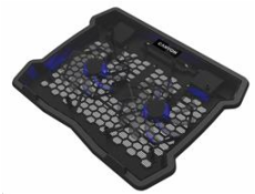 CANYON chladící podstavec NS03 pro notebook 10-15.6 , LED podsvícení, 2x ventilátor, 340x265x30mm