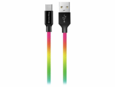 Colorway Datový Kabel Usb / Usb-C/ 1m/ 2.4A/ Multicolor