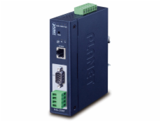 PLANET MODBUS průmyslová brána RS-232/422/485 na IP, 1x COM, 100Base-TX, RTU/ACSII, -40až+75°C, 9-48VDC, IP30