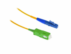 XtendLan FO patch LC-SC/APC 1m 9/125, simplex,LS0H, ultraflexibilní G.657.A1, průměr 2mm, krátký vývod