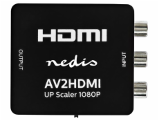 NEDIS převodník smíšeného videa na HDMI/ 3x RCA/ černý