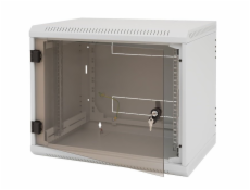 Triton 19  rozvaděč jednodílný 9U/500mm vylamovací otvor pro ventilátor RAL7035