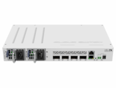 Mikrotik Cloud Switch CRS504-4XQ-IN, 650 MHz CPU, 64 MB RAM, 1x LAN, 4x QSFP28,  2x PSU, L5