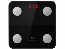 NOERDEN chytrá váha MINIMI Black/ nosnost 150 kg/ Bluetooth 4.0/ 9 tělesných parametrů/ černá/ CZ app