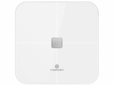 ROZBALENÉ - NOERDEN chytrá váha SENSORI White/ nosnost 180 kg/ Bluetooth 4.0/ Wi-Fi/ 10 tělesných parametrů/ bílá/ CZ app