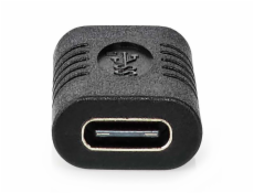 NEDIS USB adaptér/ USB 3.2 Gen 2/ USB-C zásuvka/ USB-C zásuvka/ 10 Gbps/ černý