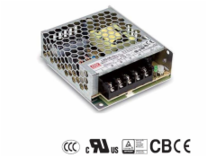 MEANWELL LRS-75-12, průmyslový napájecí spínaný zdroj uzavřený 12V 75W