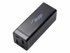 Akyga USB nabíječka 2x USB-A + 2x USB-C PD 5-20 V / max 3.25A 65W Quick Charge 4+