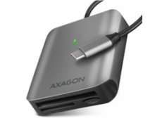 AXAGON CRE-S3C, USB-C 3.2 Gen 1 - SUPERSPEED čtečka karet, 3-slot & lun SD/microSD/CF, podpora UHS-II
