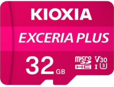 Karta Kioxia Exceria Plus MicroSDHC 32 GB Class 10 UHS-I/U3 A1 V30 (LMPL1M032GG2)