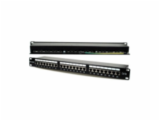 XtendLan Patch panel 19 , 24 portů, stíněný, Cat.5e