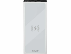 Powerbanka 10000 mAh, indukční nabíjení, bílá, BA-06