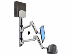 ERGOTRON LX SIT STAND WALL MOUNT SYSTEM, systém držáků na zeď, monitor (all in one), PC, klávesnice, myš