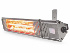 NEDIS ohřívač terasy/ spotřeba 2000 W/ 9 nastavení teploty/ IP65/ na zeď/ hliník