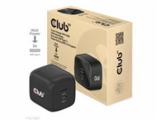 Club3D cestovná nabíjačka PPS 45W GAN technológia, Dual port USB Type-C, Power Delivery (PD) 3.0 Support