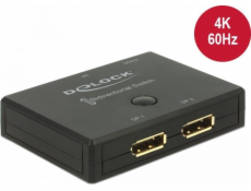 Delock DELOCK Umschalter Displayport 2-1 obojsmerný 4K 60Hz