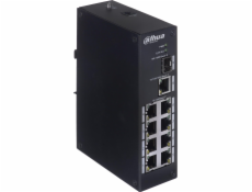 Dahua Europe PFS3110-8T sieťový spínač Unmanaged L2 Fast Ethernet (10/100) Black