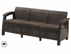 KETER Súprava záhradného nábytku Corfu Love Seat Max hnedá