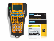 Dymo Rhino 6000+ Vinyl 24 mm x 5,5 m black to yellow