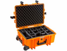 B&W Outdoor Case 6700 incl. divider system orange