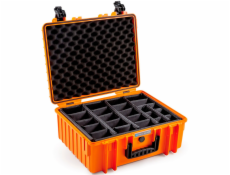B&W Outdoor Case 6000 incl. divider system orange