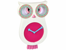 TFA 60.3052.02    white/pink Lucy Kids Pendulum Clock  Owl