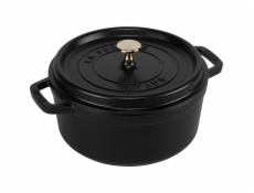 Staub La Cocotte 20cm round, black, Cast Iron