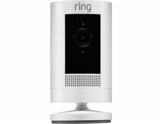 Ring Stick Up Cam Plug-In white Security Camera