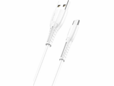 Usams USB-A - microUSB USB kábel 1 m Biely (63869-uniw)