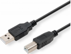 Kábel USB Logo USB-A - USB-B 1.8 m Czarny (30260)