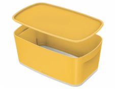 Úložný box s víkem Leitz MyBox Cosy, velikost S, teplá žlutá