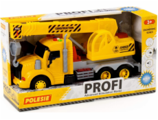 Polesie Polesie 86600 Profi &#39;motorový autožeriav, žltý, svetlo, zvuk v krabici