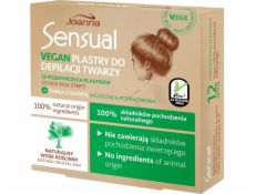 Joanna Sensual tvárové depilačné náplasti vegan prírodný rastlinný vosk 12 ks