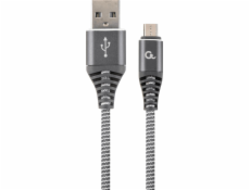 Kábel USB Gembird USB-A - microUSB 1 m Szary (CC-USB2B-AMmBM-1M-WB2)